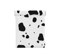 Pelle di mucca Dalmata Macchie di cani Animali Animali dalmata, Spremere il portafoglio superiore da donna Borsa portaoggetti Piccola portamonete Portamonete
