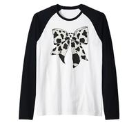 Pelle di Mucca Modello Mucca Contadino Costume Ragazza Coquette Arco Maglia con Maniche Raglan