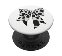 Pelle di mucca modello mucca contadino costume ragazza coquette arco PopSockets PopGrip Adesivo
