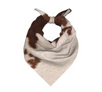 Pelle di mucca rosso-marrone,Sciarpa bandana per uomo e donna - Bandane eleganti e versatili per il collo e la testa