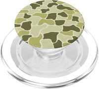 Pelle di rana da caccia vintage verde oliva anatra mimetica uccelli acquatici PopSockets PopGrip per MagSafe