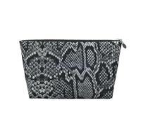 Pelle di serpente, Borsa da toilette Borsa per trucco Borsa per cosmetici Borsa da toilette da viaggio portatile
