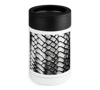 Pelle di serpente in bianco e nero può raffreddare lattine 340 g isolato in acciaio inox raffreddamento può coprire in acciaio inox supporto per bevande regali per uomini donne compleanno Natale