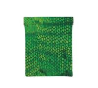 Pelle di serpente verde, Spremere il portafoglio superiore da donna Borsa portaoggetti Piccola portamonete Portamonete