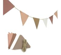 Pelle di stamina multicolore - Bandiere assemblate Decorazioni per feste,Bunting multicolore per feste estive e in aula, shower
