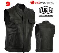 Pelle Figli Di Anarchia Stile Moto Gilet Soa Gilet Taglio