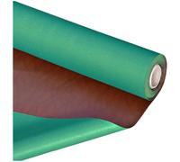 Pelle Finta Ecopelle Tessuto Sintetico Marrone Double Verde Rivestimento Poker