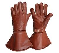 Pelle Goldtop Marrone bri Abbronzaturanico lana di pecora foderato guanti moto Despatch Motociclista Guanti & Aviatore piloti (M - 8,5 "a 9")