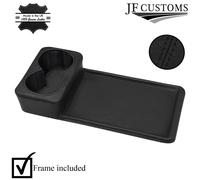 Pelle Nera Coperto Console Porta Tazza Orlo Per Mercedes W126 CLASSE S 79-91