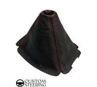 Pelle Nera Ghetta Della Marcia per Mazda MX-5 Na Eunos Mk1 1989 - 1997 Red Punto