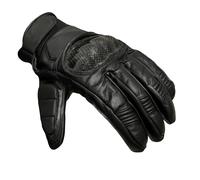 Pelle Nera Moto Corto SPORTS Guanti Moto Carbonio Nocca