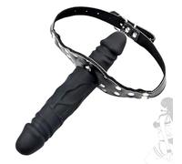 Pelle nera regolabile con asta in silicone a doppia estremità