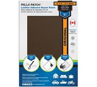 Pelle Patch - Stoffa Adesiva per riparazioni - 25 Colori Disponibili - Original 13cm x 20cm - Marrone Medio