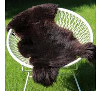 Pelle Pecora Braun 2. Wahl Vero Merino Runner Decorazione Cuscino per Sedia