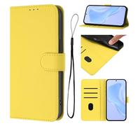 Pelle PU Compatibile con Samsung Galaxy S22 5G Custodia,Compatibile con Samsung Galaxy S22 5G Chiusura magnetica Fessura per carte di credito Yellow