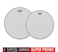 PELLE REMO AMBASSADOR COATED SABBIATA SET PELLI 10" E 12" PER BATTERIA