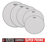 PELLE REMO AMBASSADOR COATED SET PELLI 10" 12" 14" 14" 22" PER BATTERIA