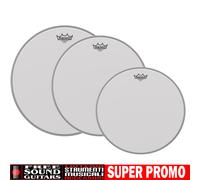 PELLE REMO AMBASSADOR COATED SABBIATA SET PELLI 10" E 12" PER BATTERIA