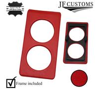 Pelle Rossa Consolle Centrale Porta Tazza Cover Per Mazda MX5 MK1 Custom Nuovo