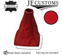 Pelle Rossa Per Toyota Celica 1999-2006 Ghetta Della Marcia Suffia Cambio Nera