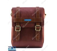 Pelle Serbatoio & Coda Borsa Ciliegia Rosso Per BSA Triumph Reale Enfield Moto @
