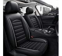 Pelle Set Coprisedili Protezioni per BMW X1 F48 X1 2.Gen 2015-2023 Confortevole Traspirante Impermeabili Pelle Completo Interno Accessori, Black And White