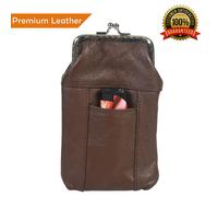 Pelle Sigaretta Custodia Confezione Supporto Regolare O 100's Accendino Pocket