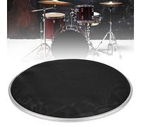 Pelle Silenziosa con Anello in Acciaio per Set di Tamburi da 10 Pollici Set-Percussion Strumento Black, per Disturbare L'esercizio Nero