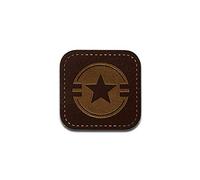 Pelle stella - Toppe termoadesive Patch Toppa ricamate, misura: 2,9 x 2,9 cm