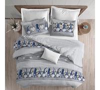 PELLECCHIA 1969 | Copripiumino Stampa Fantasia GNOMI 100% Cotone Made in Italy | Set Sacco Copri Piumino e Federe (Blu, Matrimoniale)