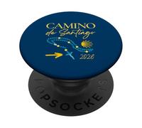 Pellegrinaggio Cattolico Cammino di Santiago 2026 Rosario PopSockets PopGrip Adesivo
