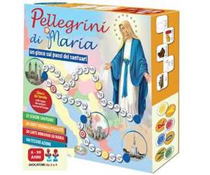 Pellegrini di Maria. Un gioco sui passi dei santuari. Ediz. a caratteri grandi. Con Gioco