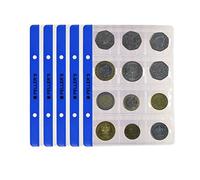 PELLER'S 10 Fogli per Collezione, 12 Tasche 35mm X 35mm su Ogni Pagina, per Monete Medie Fino a 28mm: € 1, 2, Euro. Ricarica Album S, Inserti.