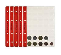 PELLER'S 10 Fogli per Collezione, 35 Tasche 27mm X 27mm su Ogni Pagina, per Monete Piccole Fino a 23mm: centesimi. Ricarica Album M, Inserti.