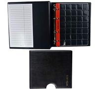 PELLER'S Album Collezione, 350 per Monete Piccole Fino a 23mm, 10 Fogli e Divisori. per centesimi, Nero, Modello M + Custodia