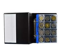 PELLER'S Album per la Collezione, 132 Tasche Miste per Monete Piccole, Medie e Grandi: da centesimi a Geocoins, 10 Fogli.