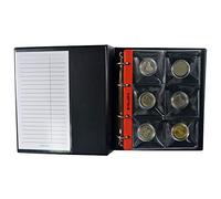 PELLER'S Album per la Collezione 60 per Monete Fino a 55mm, 10 Fogli e Divisori. Capsule per Monete, medaglie, geocoins, gettoni e gettoni da Casinò