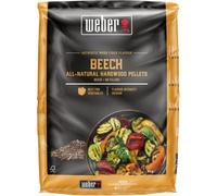 Weber Pellet di legno di faggio (8 kg), perfetto per affumicare verdure, pellet di legno naturale al 100%, adatto a tutti i barbecue a pellet (3401054)