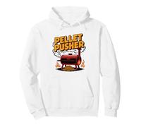 Pellet Grill Pitmaster Retro Illustration Affumicatore Felpa con Cappuccio