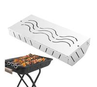 Pellet Grill Smoker Box - vassoio per barbecue in acciaio inossidabile, contenitore a carbone portatile, supporto chip legno coperchio ventilato, accessorio griglia di lunga durata | Infusore fumo all