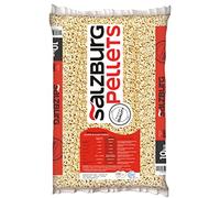 Pellet SALZBURG da 10 KG - Originale 100% Abete Austriaco, certificato ENplus A1 - Alto potere calorifico (15 sacchi da 10 kg)