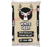 Pellet WHITE DEER - Pellet di alta qualità - Certificato Enplus A1 (1 sacco da 15 kg)