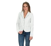 Pelletterie Borghese | Giacca Pelle Donna | Bianco | Giacca Elegante | Blazer | Giubbotto Pelle | Vera Pelle | Made in Italy | BLAZER (48, Bianco)