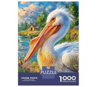 Pellicano Dalmata Puzzle 1000 Pezzi, Jigsaw Puzzle Ad Alta Difficoltà Regali Per Adulti E Adolescenti, Home Giochi 70x50cm/1000pcs