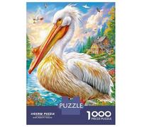 Pellicano Dalmata Puzzle 1000 Pezzi, Jigsaw Puzzle Ad Alta Difficoltà Regali Per Adulti E Adolescenti, Home Giochi 38x26cm/1000pcs