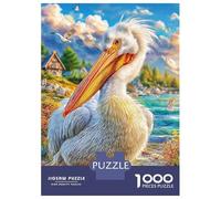 Pellicano dalmata Puzzle 1000 Pezzi, Jigsaw Puzzle Ad Alta Difficoltà Regali Per Adulti E Adolescenti, Home Giochi 38x26cm/1000pcs