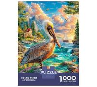 Pellicano Dalmata Puzzle 1000 Pezzi, Jigsaw Puzzle Per Adulti E Ragazzi Dai 14 Anni in Su, Giochi Stimolanti Per Tutta La Famiglia 38x26cm/1000pcs