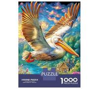 Pellicano Dalmata Puzzle 1000 Pezzi, Jigsaw Puzzle Per Adulti E Ragazzi Dai 14 Anni in Su, Gioco Di Puzzle 70x50cm/1000pcs