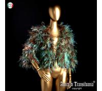 Pelliccia Ecologicab Piume in Tulle Giacca Giubbotto Bolero Abbigliamento Brand