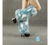 Pelliccia Finta Scarpe Stivali Gamba Cover Accessori Caviglia Caldo Ring Soffice